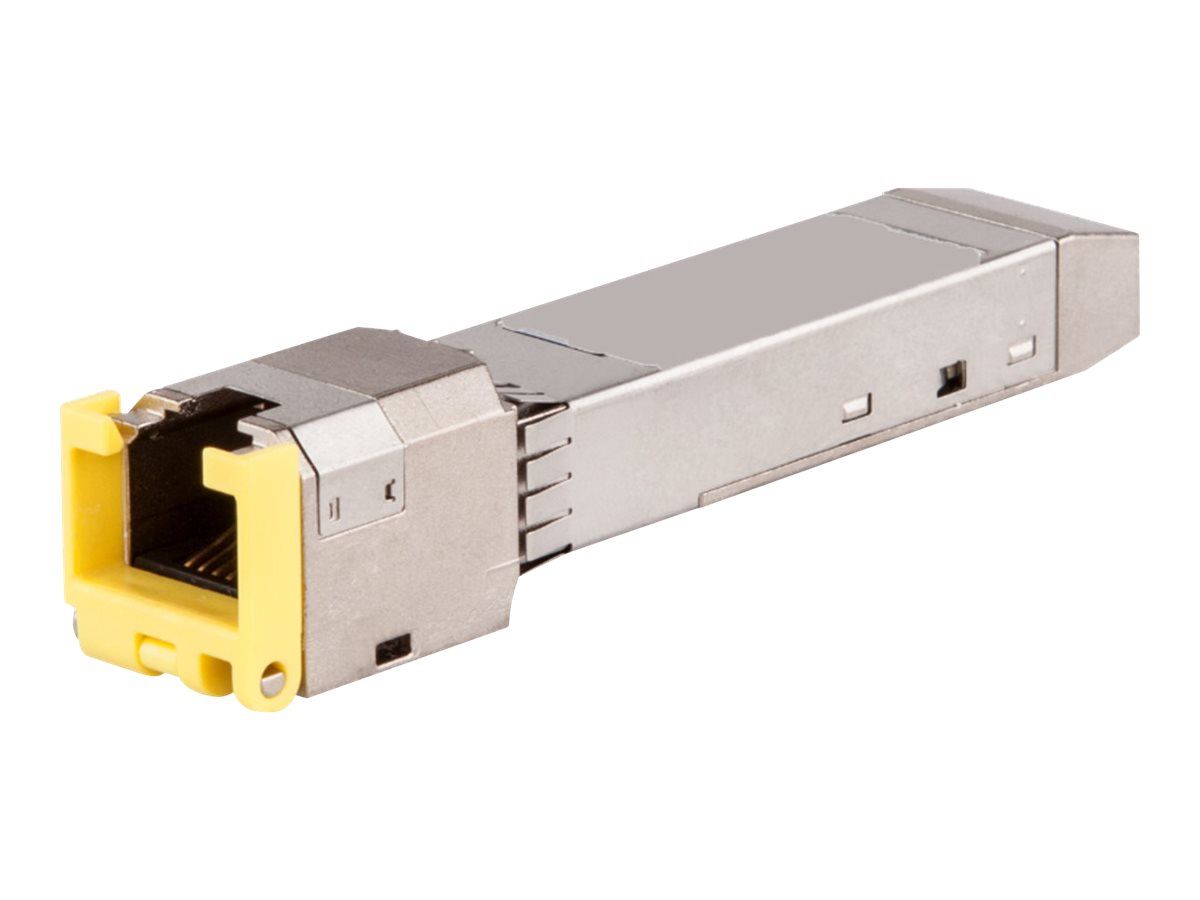 HPE Aruba Cat6A - Module transmetteur SFP+ - 10GbE - 10GBase-T - RJ-45 - jusqu'à 30 m - pour HPE Aruba 6200F 12G, 6200M 24G; CX 10000, 6405 v2