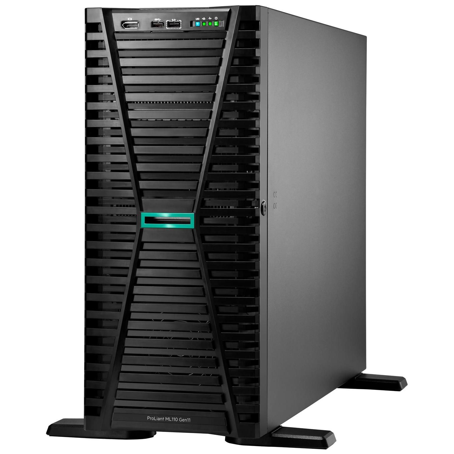 HPE ProLiant ML110 Gen11 - Xeon Bronze 3408U 1.8 GHz 16 Go RAM - Noir