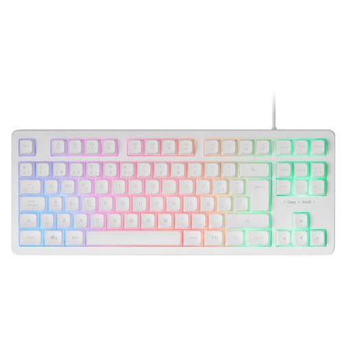 Mars Gaming MK023WPT clavier USB QWERTY Portuguais Blanc