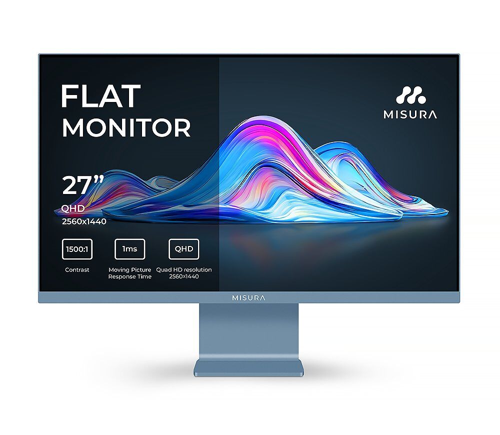 Moniteur IPS coloré 27" 120 Hz - MISURA VIVA Mist Blue
