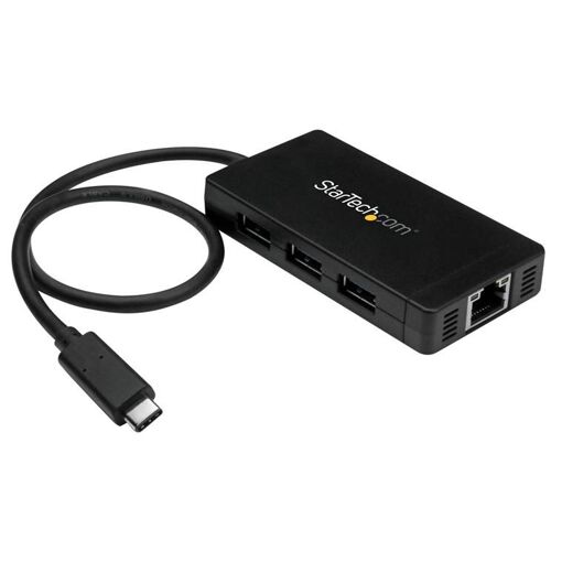 StarTech.com 3-Port USB-C Hub with Gigabit Ethernet