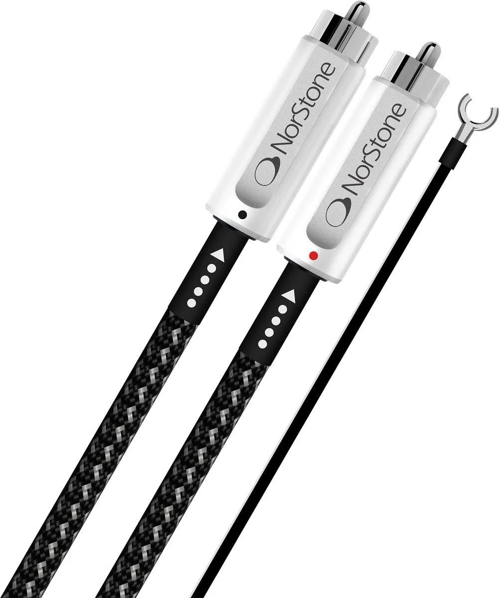 Jura - Câble 2 x RCA M/M + masse - 1.5m