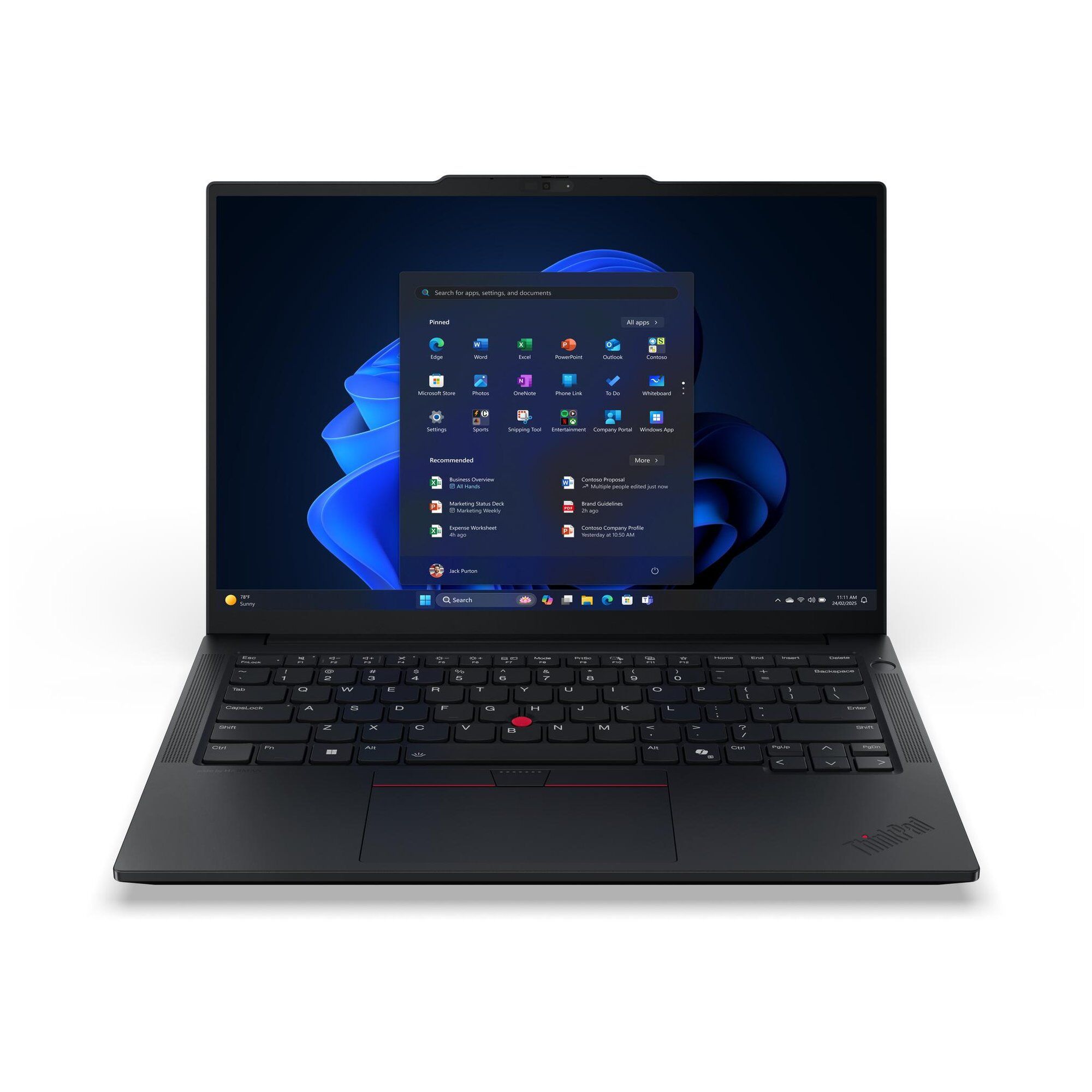 Lenovo ThinkPad E14 Gen 7 (Intel) Copilot+ PC Intel Core Ultra 5 228V Ordinateur portable 14" WUXGA 32 Go LPDDR5x-SDRAM 1 To SSD Wi-Fi 6E (802.11ax) Windows 11 Pro Allemand Noir