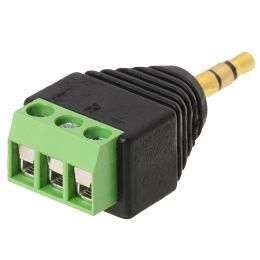 DeLOCK 65419 changeur de genre de câble 3.5mm 3p Noir, Vert, Argent