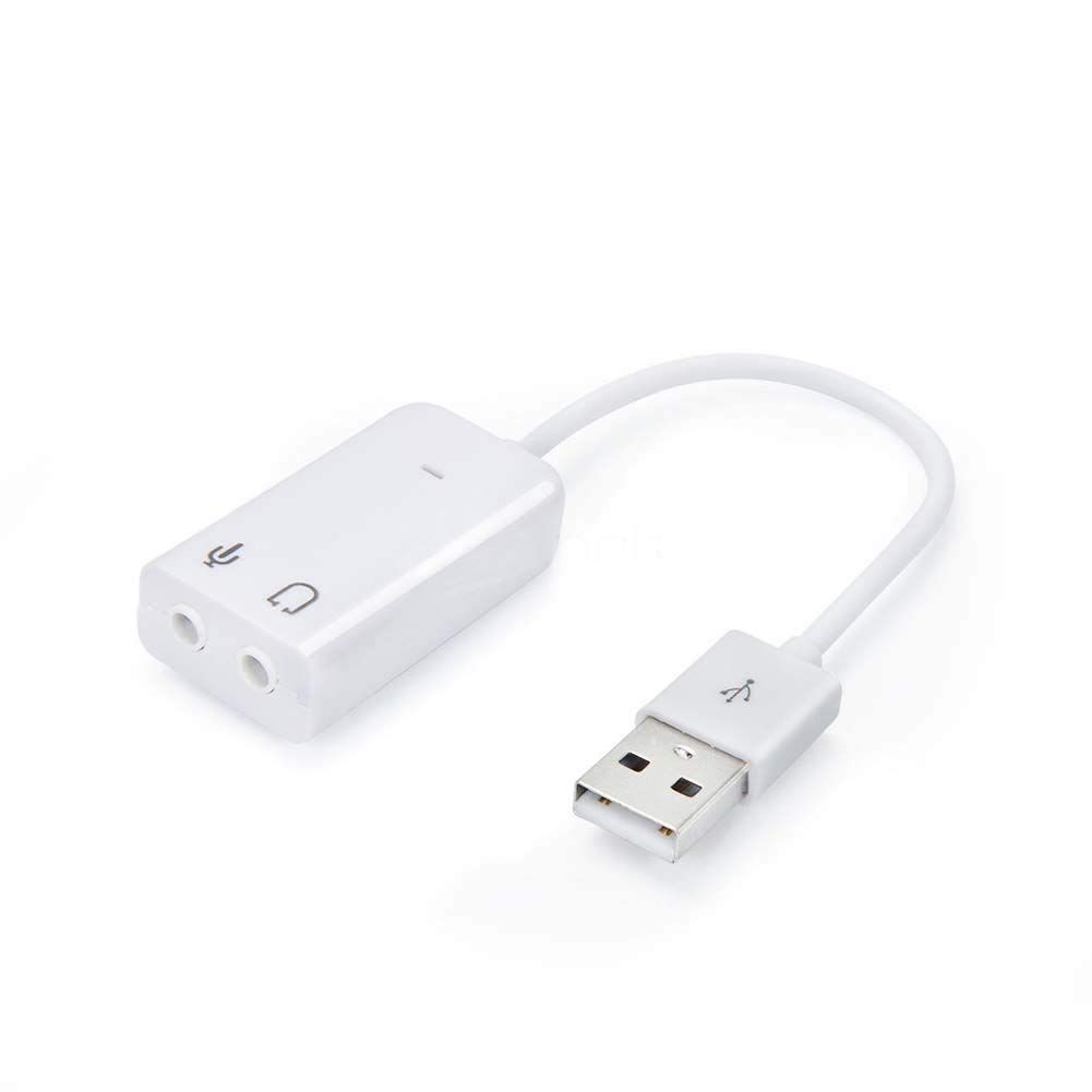 INECK® USB 2.0 Cable Adaptateur Carte 7.1 Audio Virtuel Stéréo Pr PC Mac Vista Linux