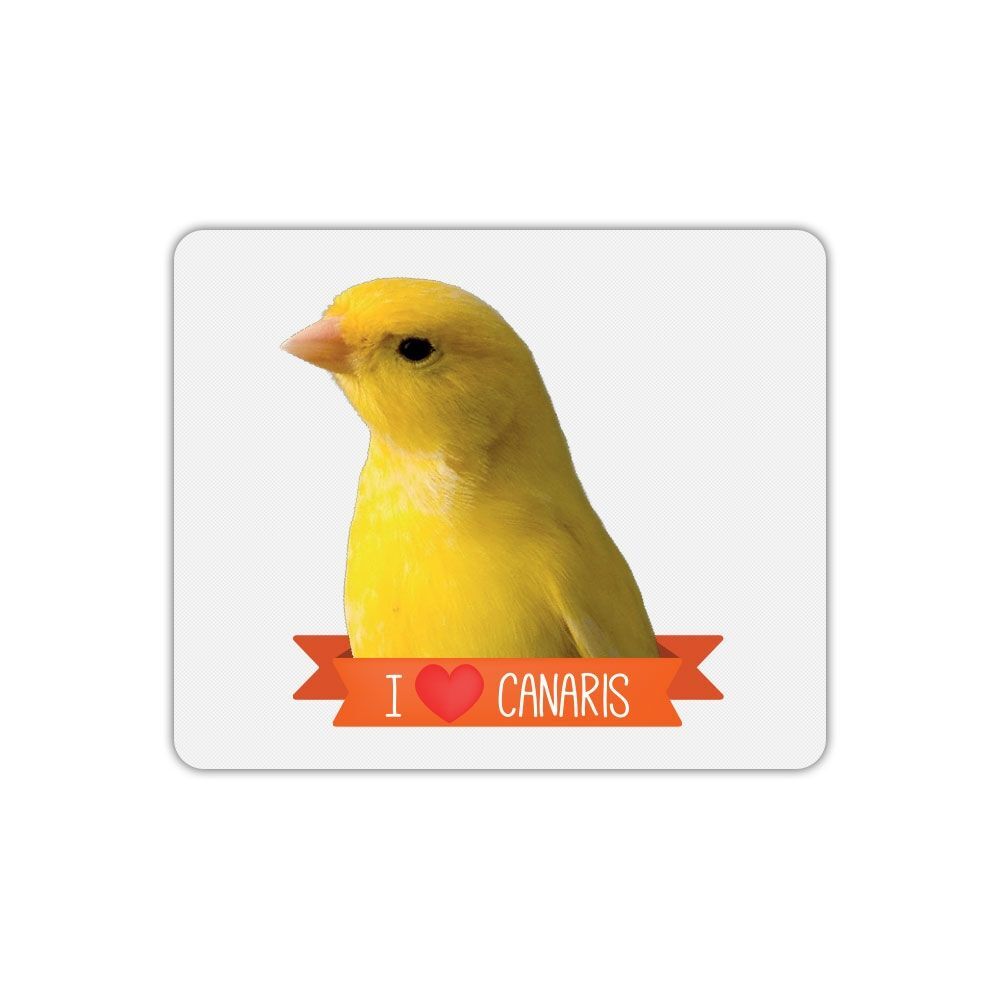 Tapis de souris rectangle imprimé canaris
