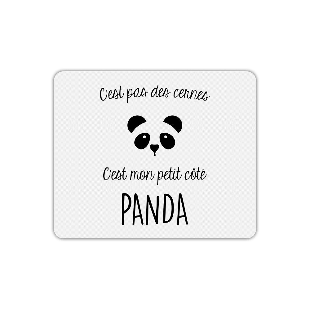 Tapis de souris rectangle imprimé panda