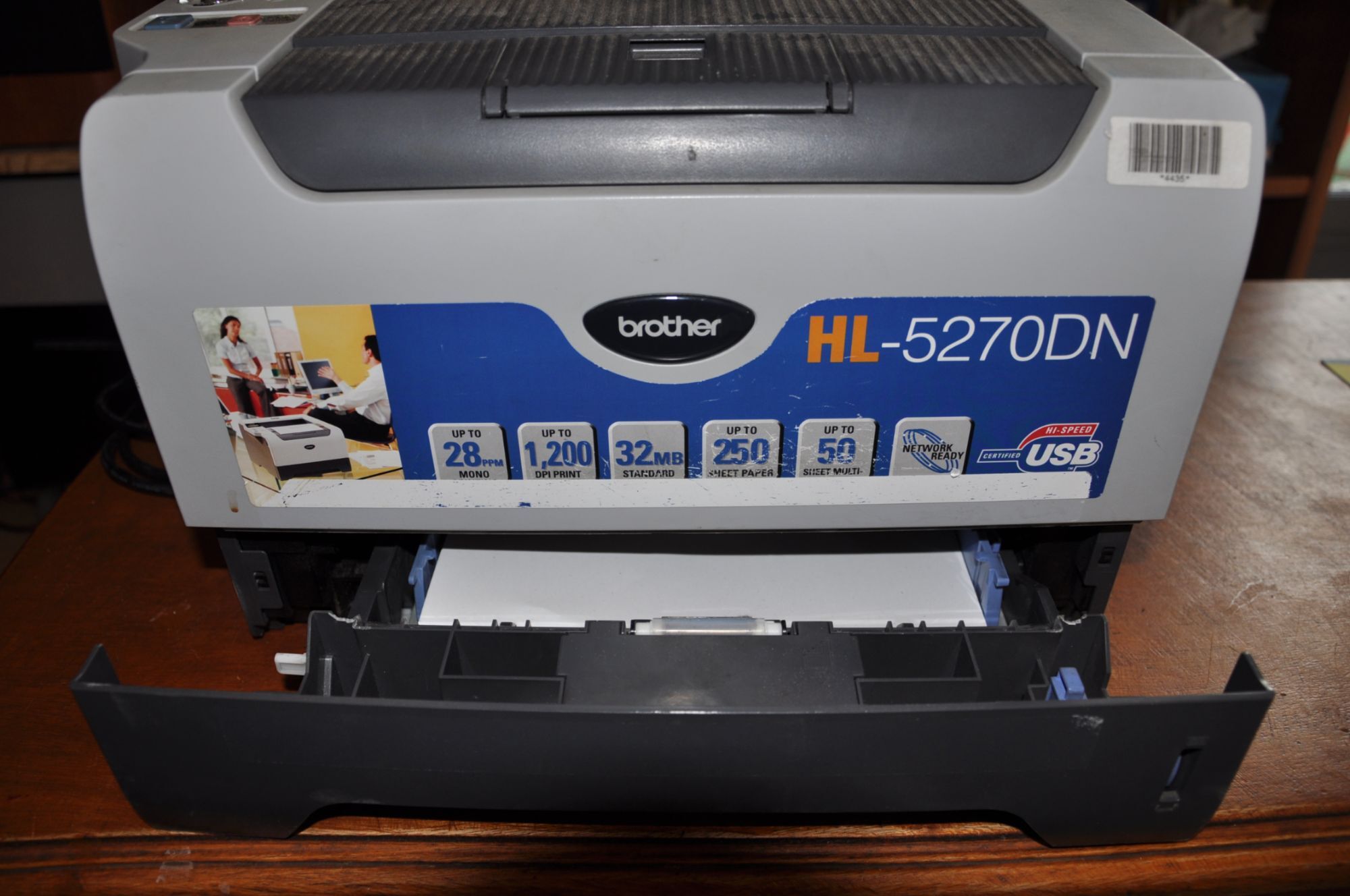 Brother HL-5270DN - Imprimante - Noir et blanc - Recto-verso - laser - A4 - 1200 ppp - jusqu'à 28 ppm - capacité : 300 feuilles - parallèle, USB, LAN