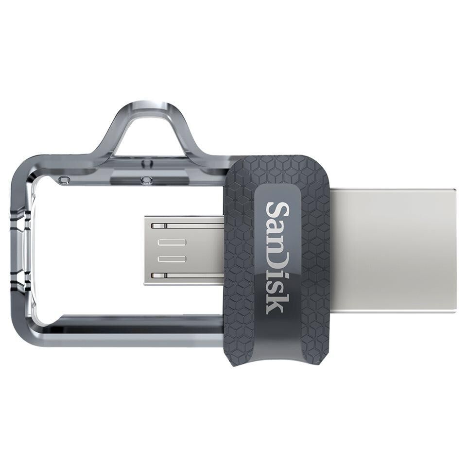 SanDisk Ultra Dual M3.0 - Clé USB - 16 Go - USB 3.0 / micro USB