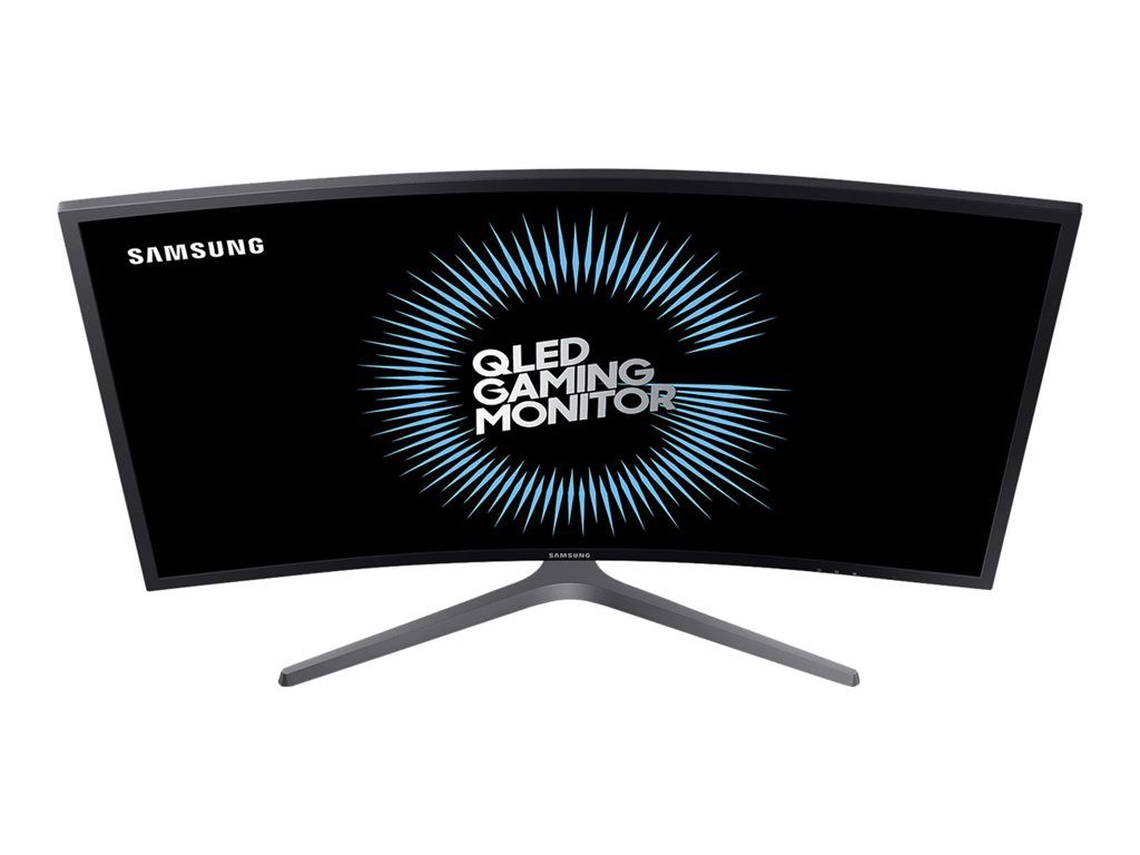 Samsung C27HG70QQU - CHG7 Series - moniteur QLED - incurvé - 27" (26.9" visualisable) - 2560 x 1440 UWQHD @ 144 Hz - VA - 600 cd/m² - 3000:1 - 1 ms - 2xHDMI, DisplayPort - gris bleu foncé mat