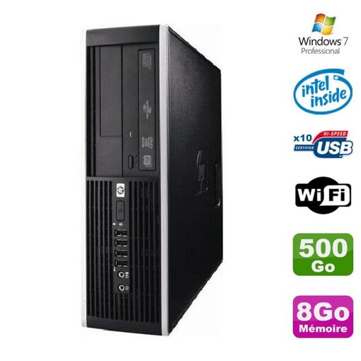 HP Elite 6000 Pro SFF PC - Intel Core i5-7400, 8GB RAM, 500GB HDD, WiFi, Windows 7 Pro