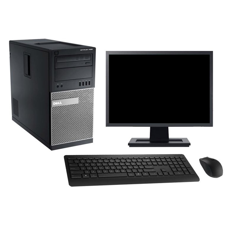 PC Tour Dell 7020 Ecran 27" Intel Core i5-4570 RAM 4Go SSD 480Go Windows 10 Wifi