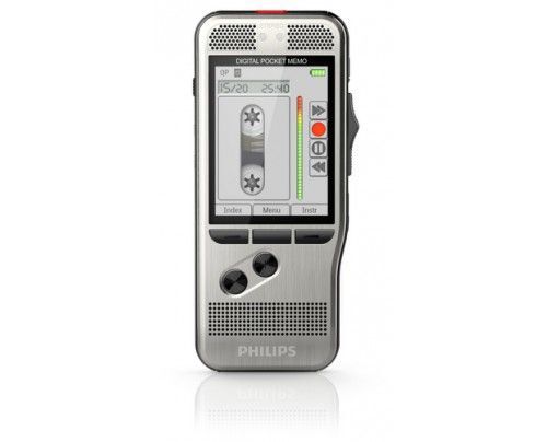 Philips DPM7200 - Dictaphone numérique 8 Go avec deux microphones et slot MicroSD