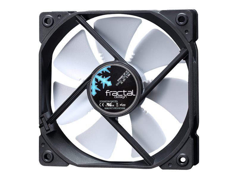 Fractal Design Dynamic GP-12 - Ventilateur châssis - 120 mm - noir, blanc