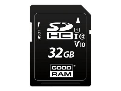 GOODRAM S1A0 - Carte mémoire flash - 32 Go - Video Class V10 / UHS-I U1 / Class10 - SDHC UHS-I
