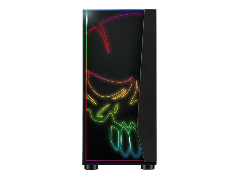 Suza Spirit of Gamer Ghost One - Tour - ATX - panneau latéral fenêtré - pas d'alimentation (ATX) - noir - USB/Audio