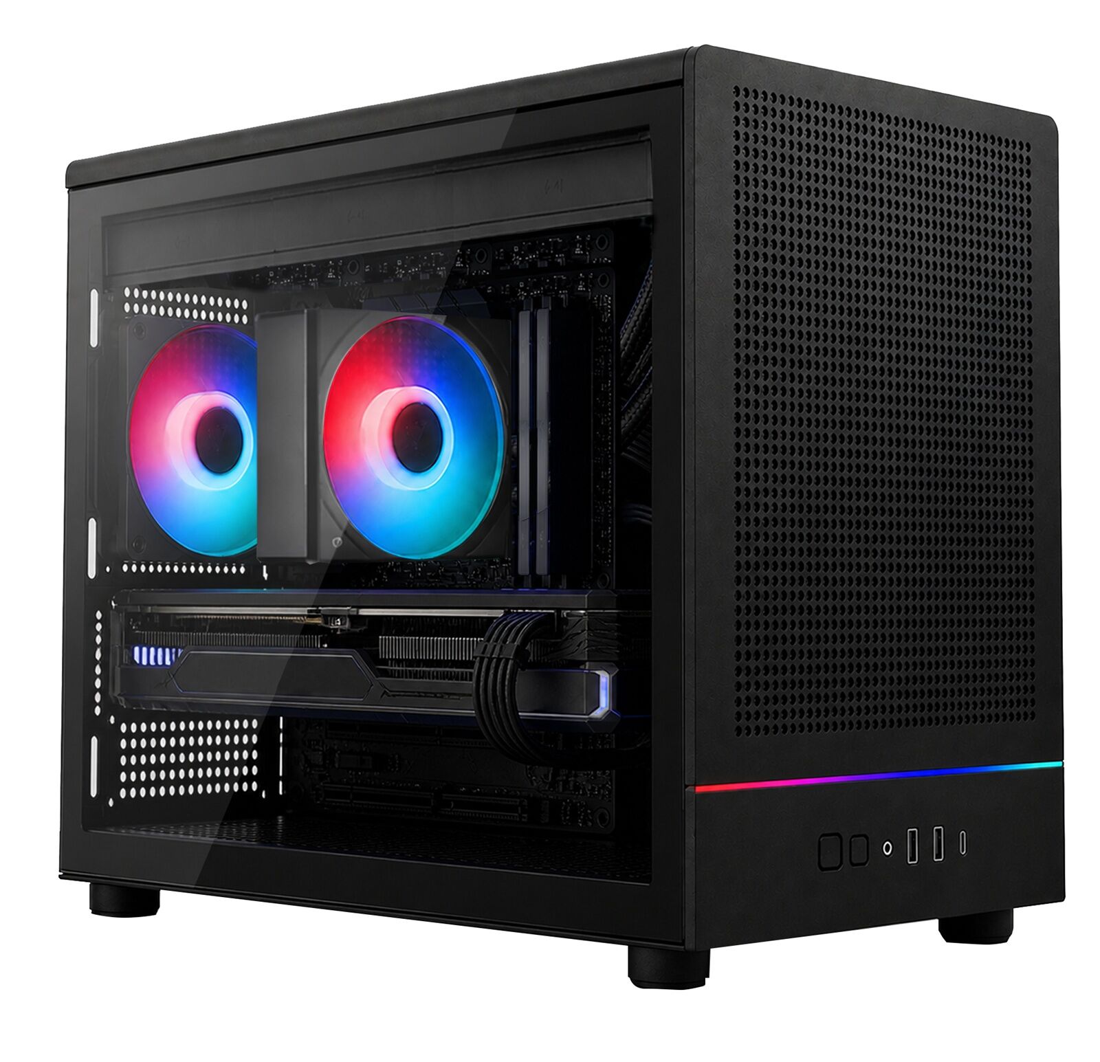 VIST M4M PC Gaming ARGB Ryzen 7 5700X - RAM 32Go - RTX 5060Ti - SSD 1To M.2 - WIFI - Windows 11 Pro