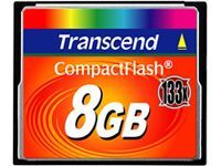 Transcend - Carte mémoire flash - 8 Go - 133x - CompactFlash