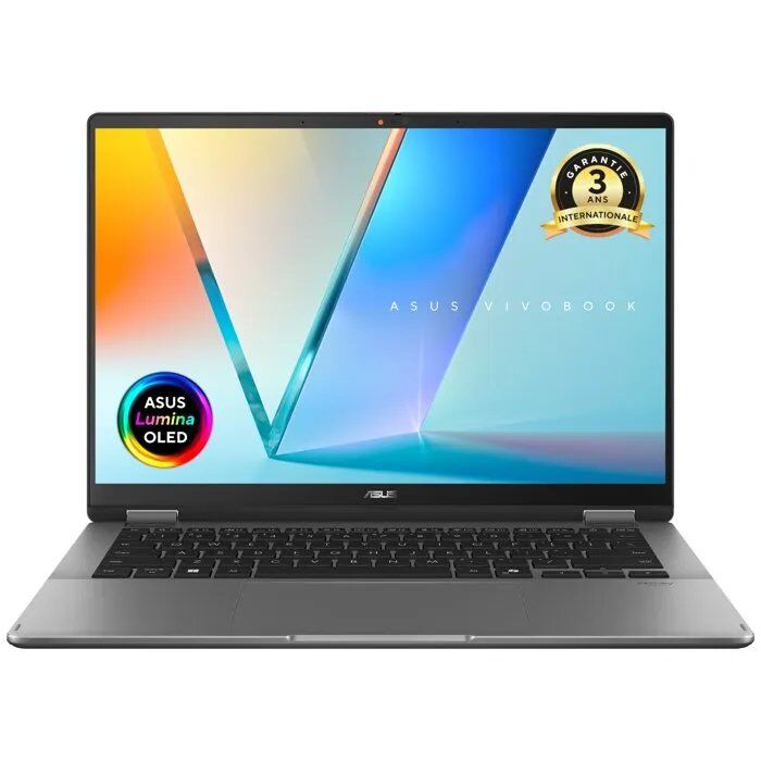 Ordinateur portable 2-en-1 Asus VivoBook 14 Flip OLED TP3407 14 pouces Core Ultra 7