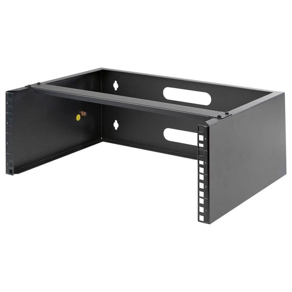 StarTech.com Rack Mural 4U - Support à Fixation Murale 19" - Profondeur 35cm (Low Profile) - Support Mural pour Panneaux de Brasage et Équipement Informatique - Max 20kg (WALLMOUNT4) - Support de montage pour périphérique réseau - montable sur...