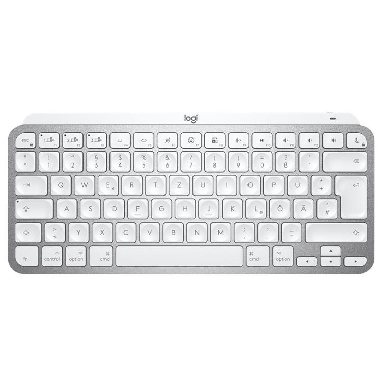 Logitech MX Keys Mini for Mac - Clavier - rétroéclairé - sans fil - Bluetooth - QWERTY - R.-U. - gris pâle