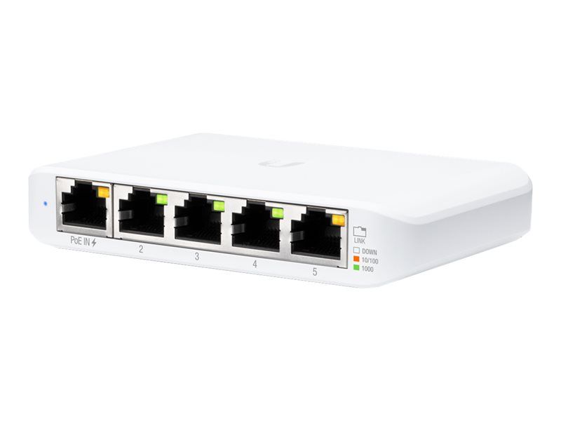Ubiquiti UniFi Switch USW Flex Mini - Commutateur - intelligent - 4 x 10/100/1000 + 1 x 10/100/1000 (PoE+) - de bureau - PoE+