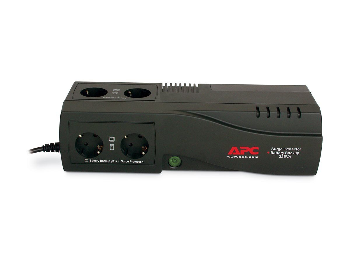 APC SurgeArrest + Battery Backup 325VA - Onduleur - CA 230 V - 325 VA - connecteurs de sortie : 4 - Allemagne - Charbon