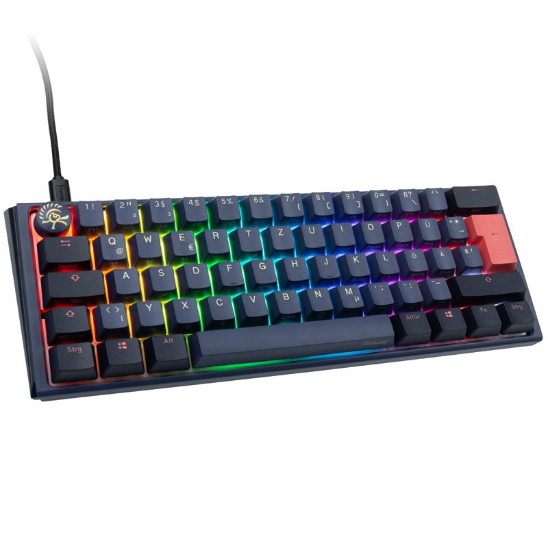 Ducky One 3 Cosmic Blue Mini Gaming Tastatur, Rgb Led - Mx-ergo-clear