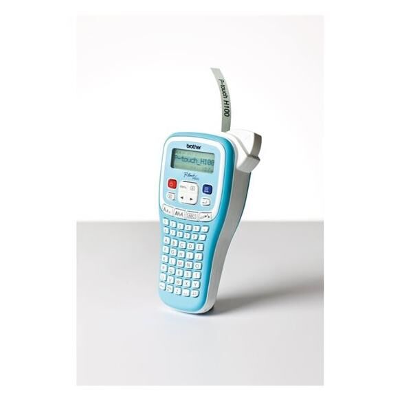 Brother P-Touch PT-H100LB - Étiqueteuse - Noir et blanc - transfert thermique - Rouleau (1,2 cm) - 180 dpi - jusqu'à 20 mm/sec - outil de coupe - impression par 2 lignes