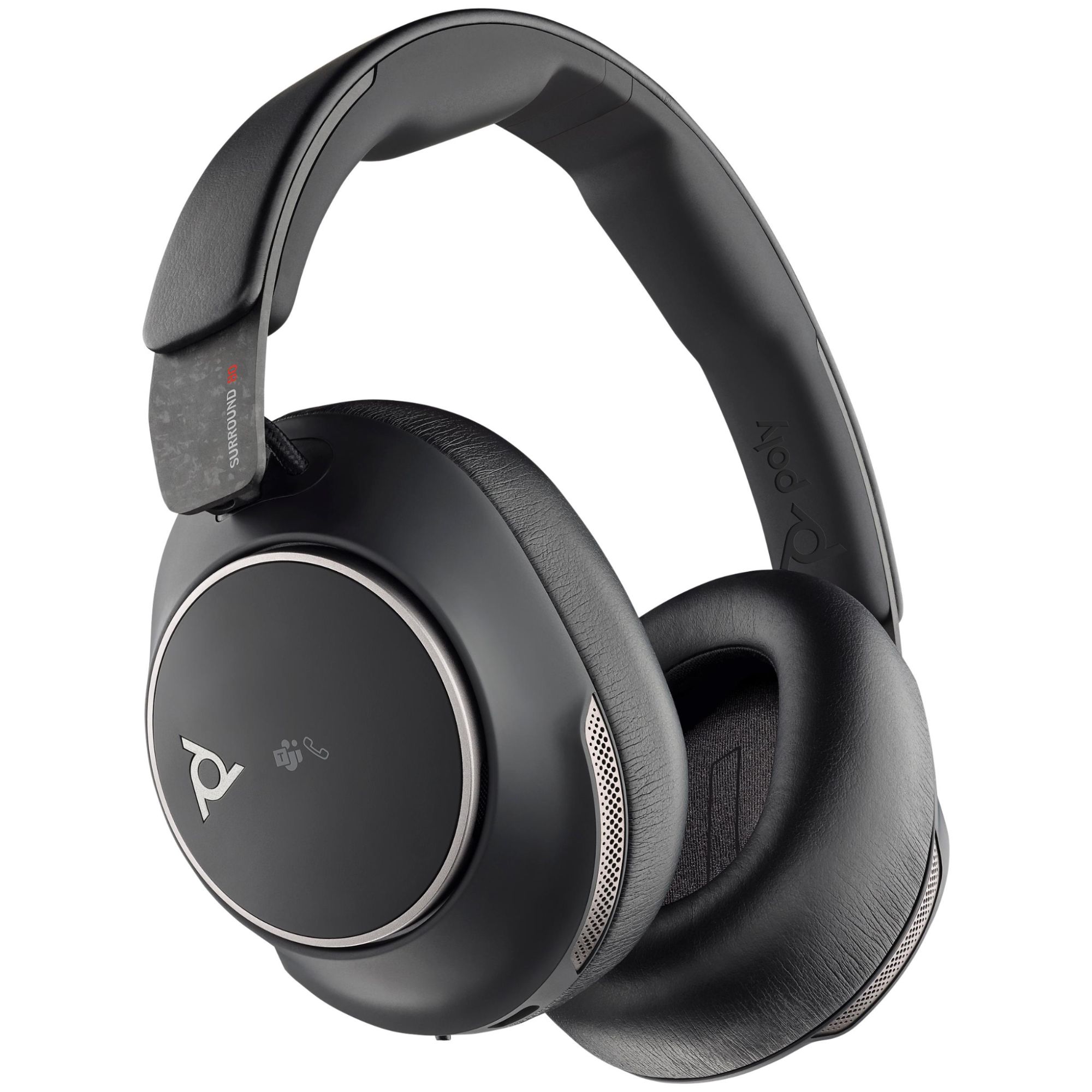 HP Poly Micro-casque Poly Voyager Surround 80 UC USB-C certifié Microsoft Teams + adaptateur USB-C/A