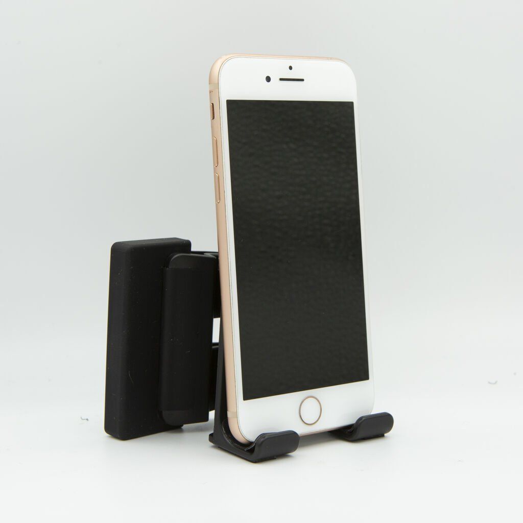 Un support à téléphone bien pratique. Fixez le sur le côté gauche ou droit de votre ordinateur et placer y votre téléphone.