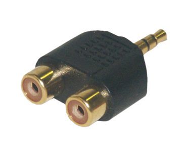 MCL CG-712HQ - Adaptateur audio - RCA femelle pour mini-phone stereo 3.5 mm mâle