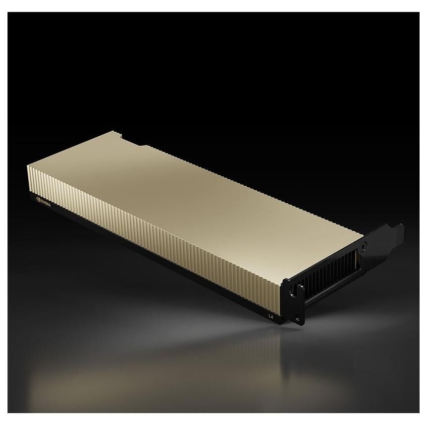 NVIDIA - Processeur de calcul - L4 - 24 Go GDDR6 - PCIe 4.0 x16 profil bas - san ventilateur