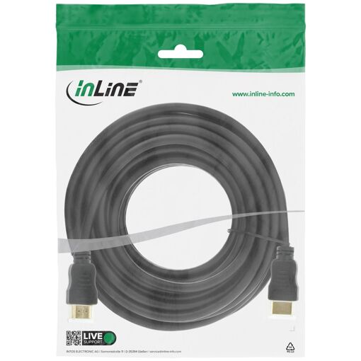 InLine HDMI Cable 7.5m Type A (Standard) Black