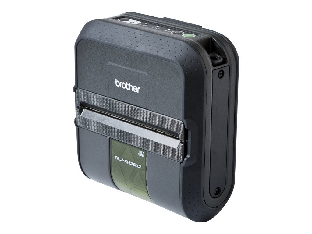 Brother RuggedJet RJ-4030 - Imprimante d'étiquettes - thermique direct - Rouleau (11,8 cm) - 203 dpi - jusqu'à 300 pouce/min - USB 2.0, série, Bluetooth 2.0 EDR