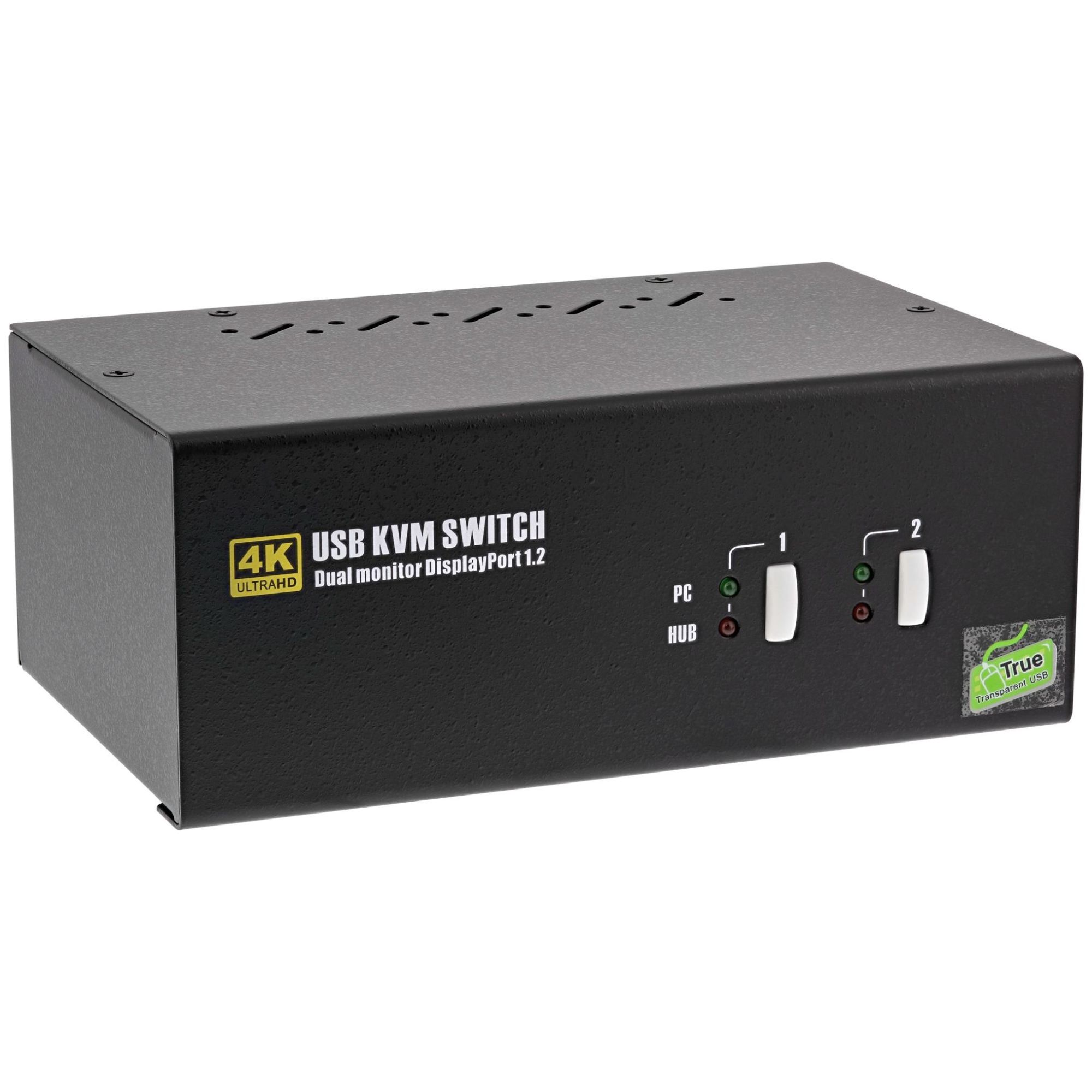 InLine 63642I commutateur écran, clavier et souris Noir