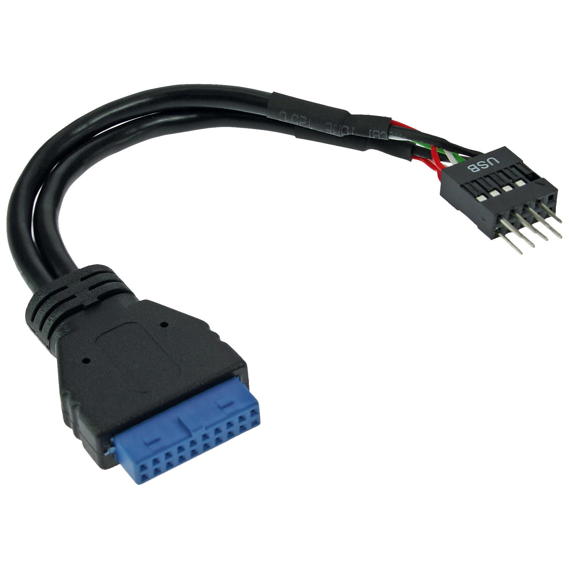 InLine 33446I câble USB 0,15 m Noir