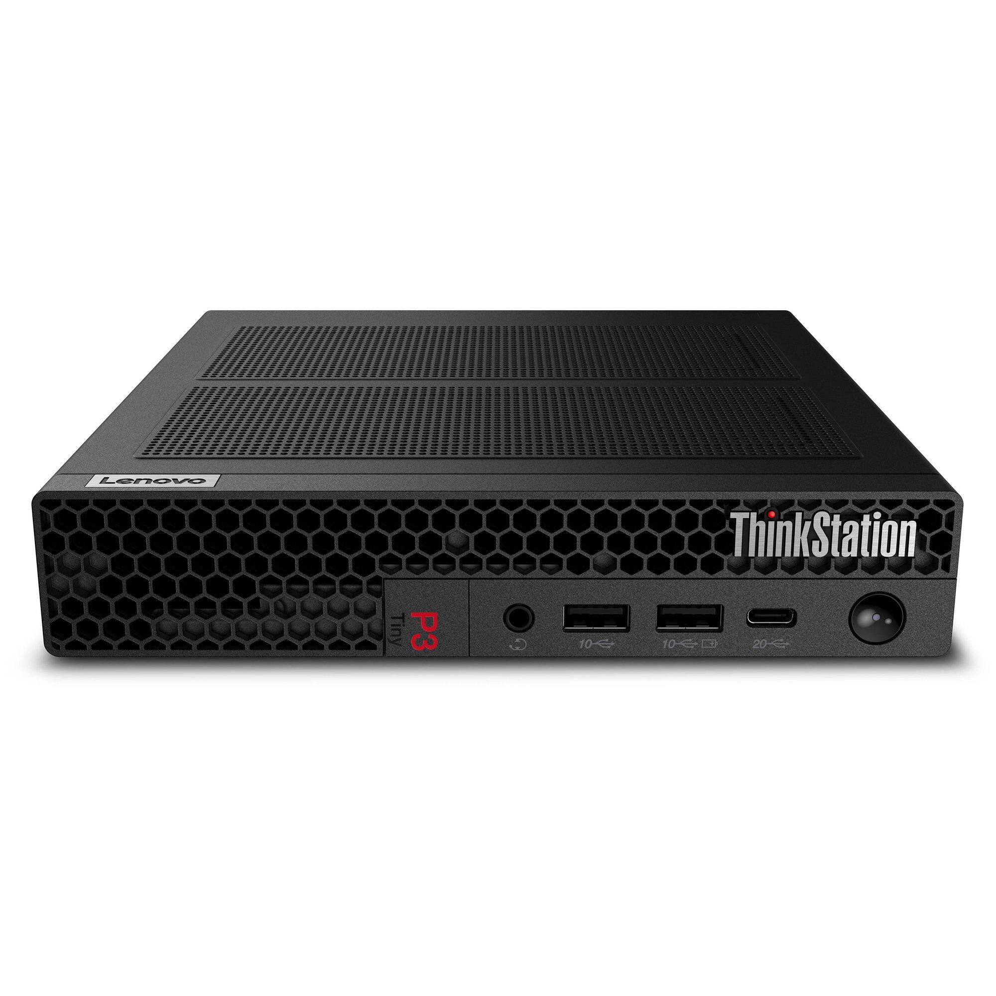 Lenovo ThinkStation P3 Tiny Gen 2 Intel Core Ultra 7 265 32 Go DDR5-SDRAM 512 Go SSD NVIDIA RTX A1000 Windows 11 Pro Station de travail Noir