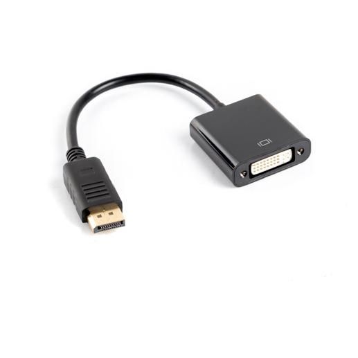 Lanberg AD-0007-BK câble vidéo et adaptateur 0,1 m DisplayPort DVI-D Noir