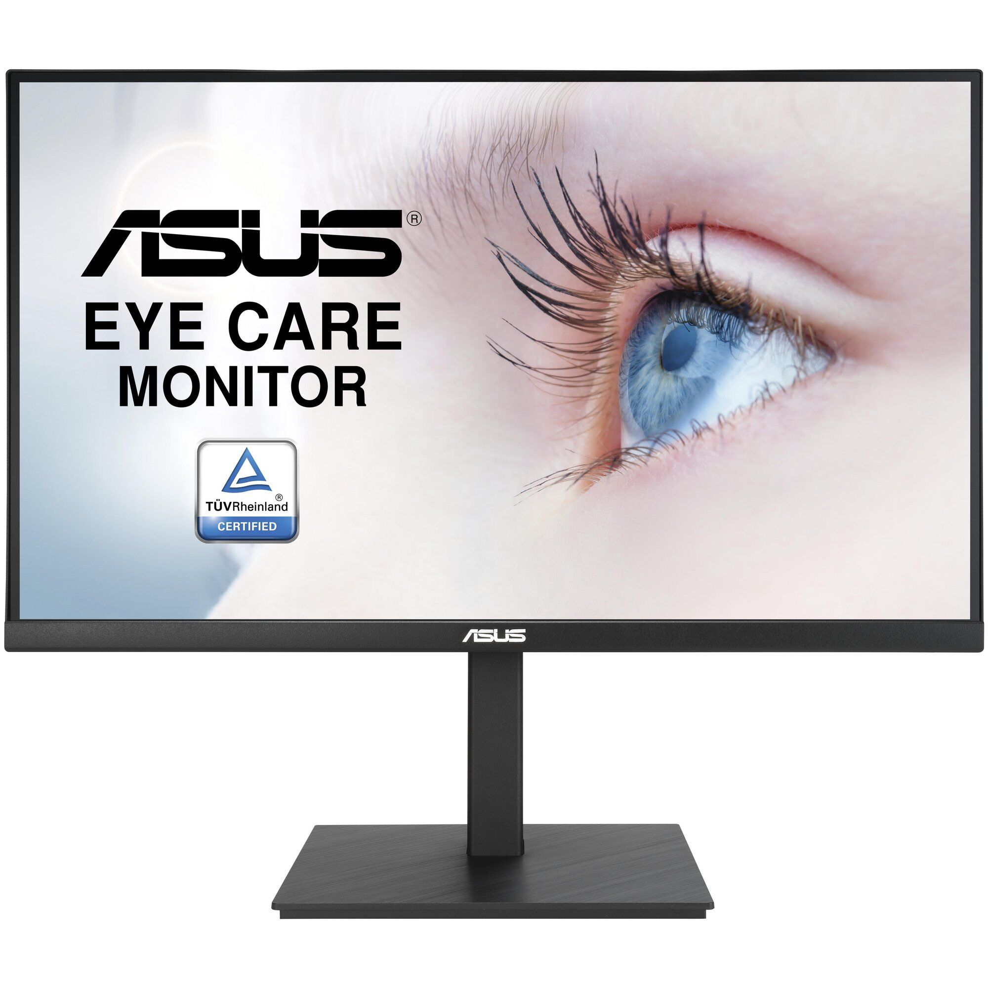 ASUS VA27AQ - Écran LED - 27" - 2560 x 1440 QHD @ 75 Hz - IPS - 350 cd/m² - 1000:1 - HDR10 - HDMI, VGA, DisplayPort - haut-parleurs - noir
