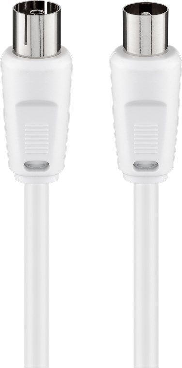 Goobay 11511 câble coaxial 2,5 m Blanc