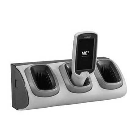 Zebra 3-Slot High Density Locking Cradle - Station de charge portable - connecteurs de sortie : 3 - pour Zebra MC18, MC18 Personal Shopper, PS20J Plus; Personal Shoper Series PS20 Base, PS20 Plus