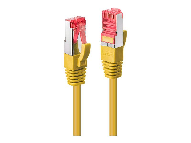 Lindy - Cordon de raccordement - RJ-45 (M) pour RJ-45 (M) - 30 m - SFTP, PiMF - CAT 6 - moulé, sans crochet - jaune