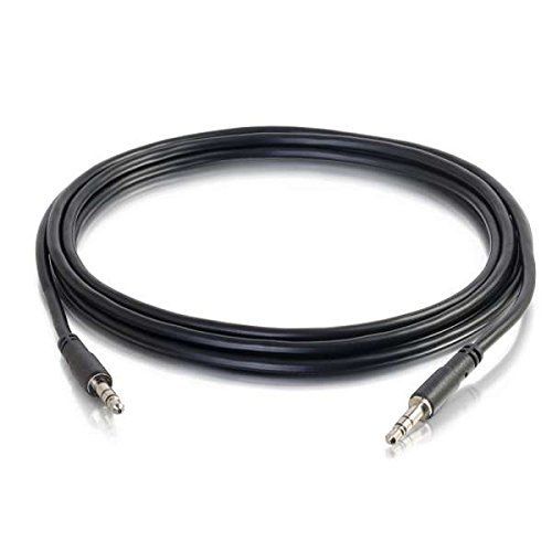 C2G Slim 10ft Slim Aux 3.5mm Audio Cable - M/M - Câble audio - mini-phone stereo 3.5 mm mâle pour mini-phone stereo 3.5 mm mâle - 3.05 m - blindé - noir