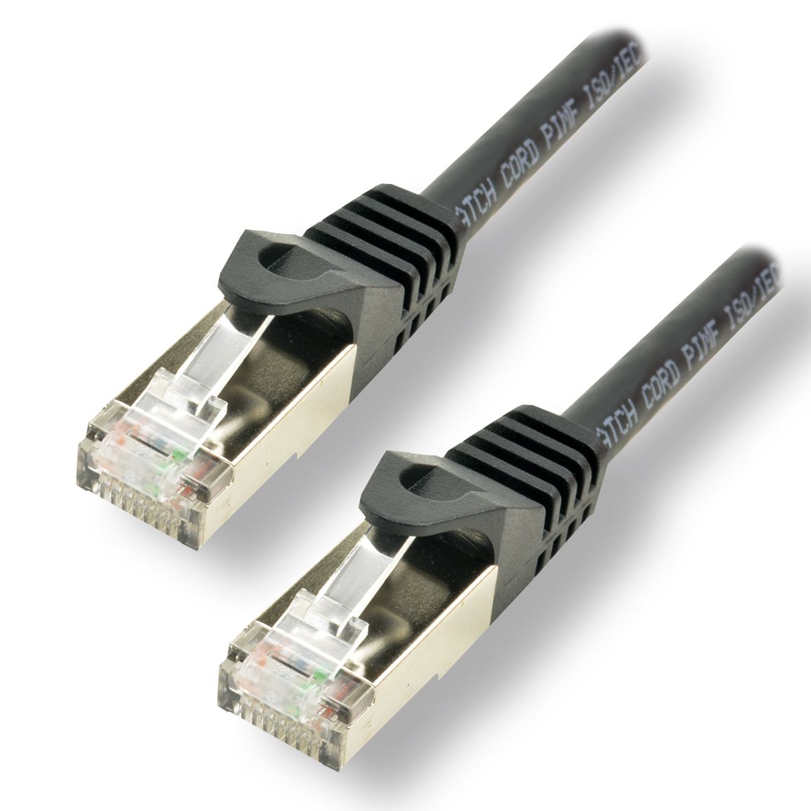 MCL - Cordon de raccordement - RJ-45 (M) pour RJ-45 (M) - 3 m - 6.2 mm - SFTP - CAT 7 - sans halogène, moulé, sans crochet - noir