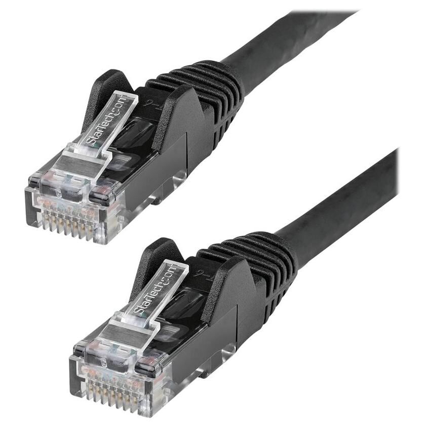 StarTech.com Câble Ethernet CAT6 5m - LSZH (Low Smoke Zero Halogen) - Cordon RJ45 UTP Anti-accrochage 10 GbE LAN - Câble Réseau Internet 650MHz 100W PoE - Noir - Snagless - 24AWG (N6LPATCH5MBK) - Cordon de raccordement - RJ-45 (M) pour RJ-45 (M)...