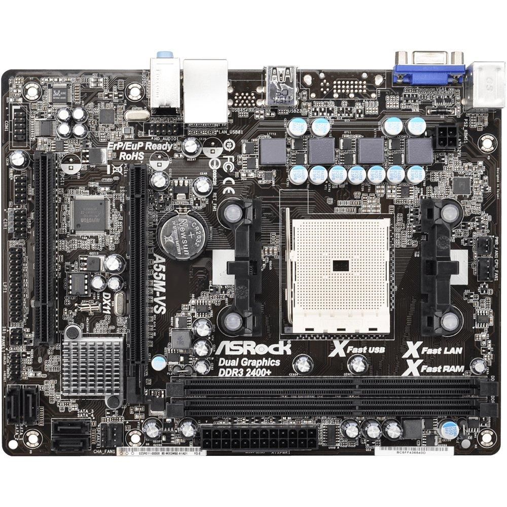 Carte mère ASROCK A55M-VS AMD A55 Socket FM1 DDR3 16GB Micro ATX