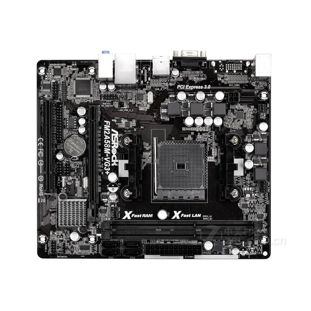 Carte mère ASROCK FM2A58M-VG3+ AMD A58 Socket FM2+ DDR3 32GB Micro ATX