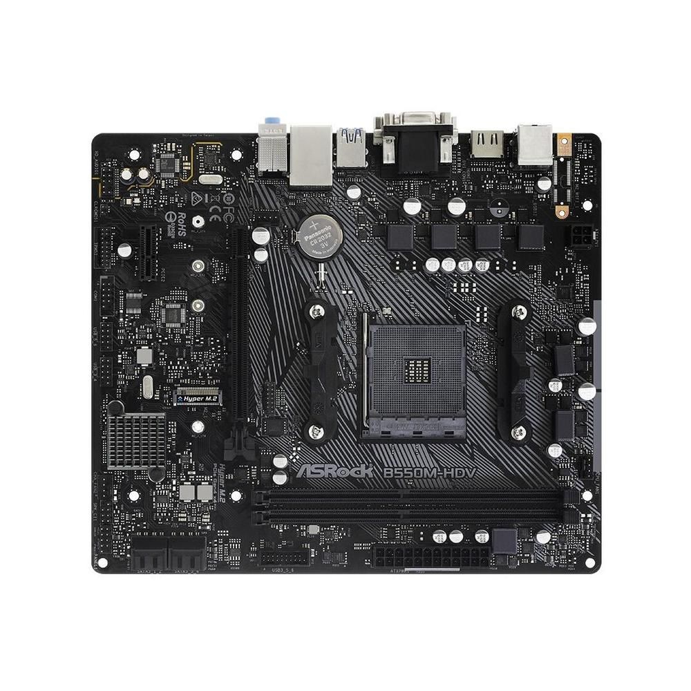 Carte mère ASROCK B550M-HDV AMD B550 Socket AM4 DDR4 64GB Micro ATX