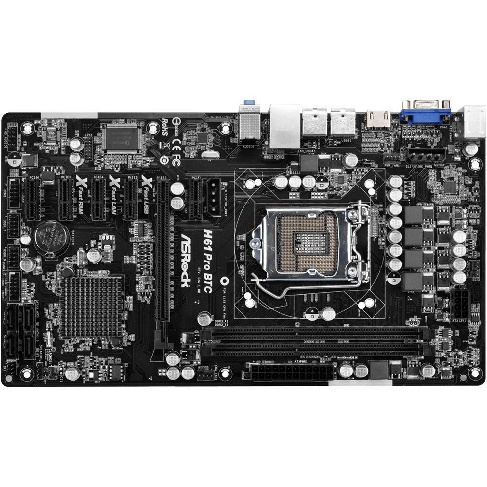 Carte mère ASROCK H61 Pro BTC Intel H61 LGA 1155 DDR3 16GB ATX